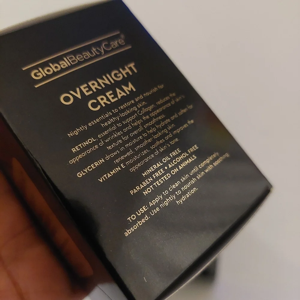 New In BOX Global Beauty OverNight Creme Retinol Plus 1.7 Oz X3